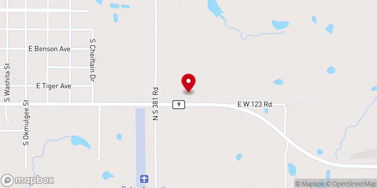 Map showing location of Pentecostal Holiness Church