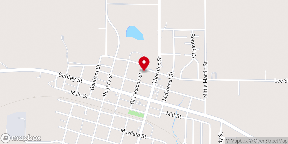 Map showing location of Vian United Methodist Church
