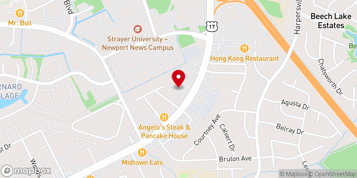 Map showing location of Resurrection Lutheran Church & School