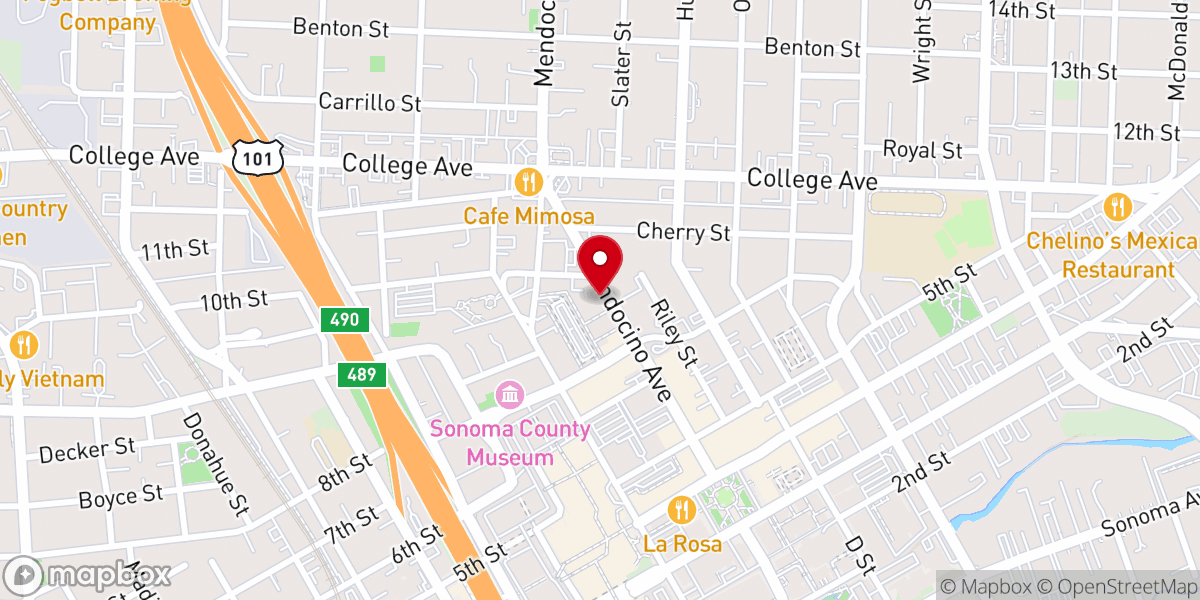 Map showing location of The Unitarian Universalist Congregation