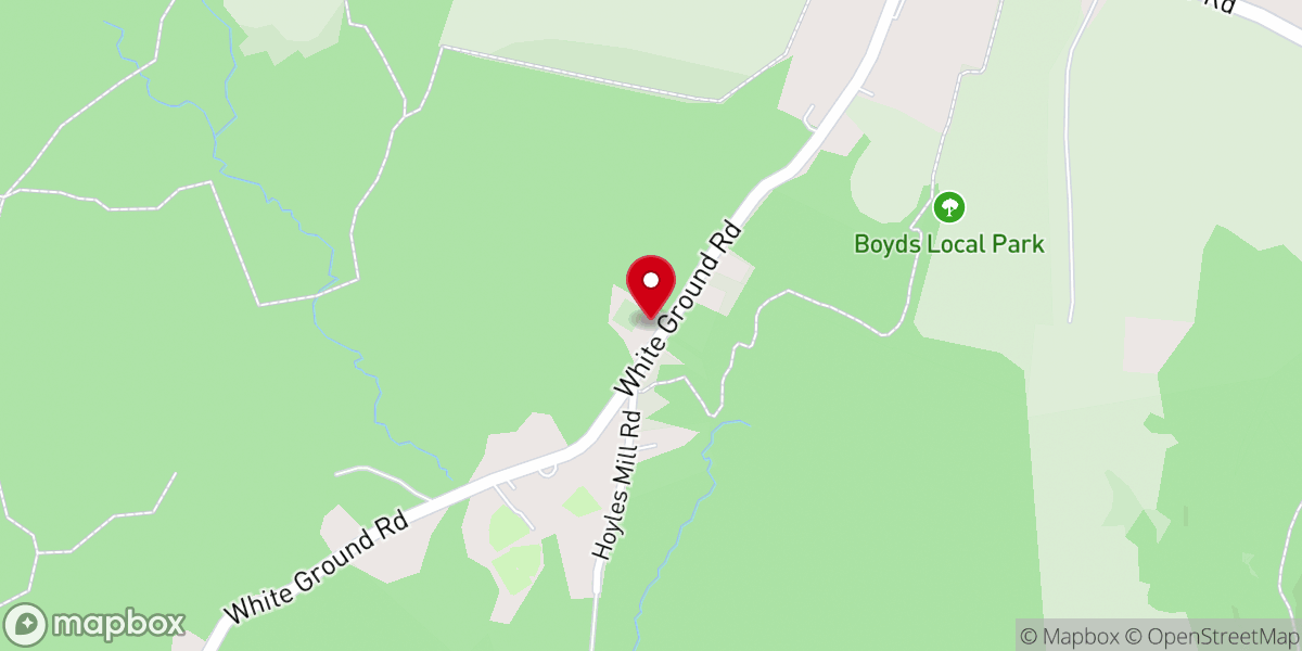 Map showing location of St Mark's United Methodist Church