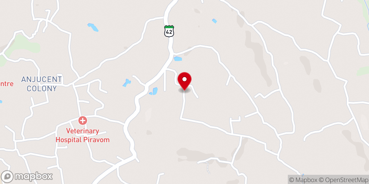 Map showing location of Assemblies of God church