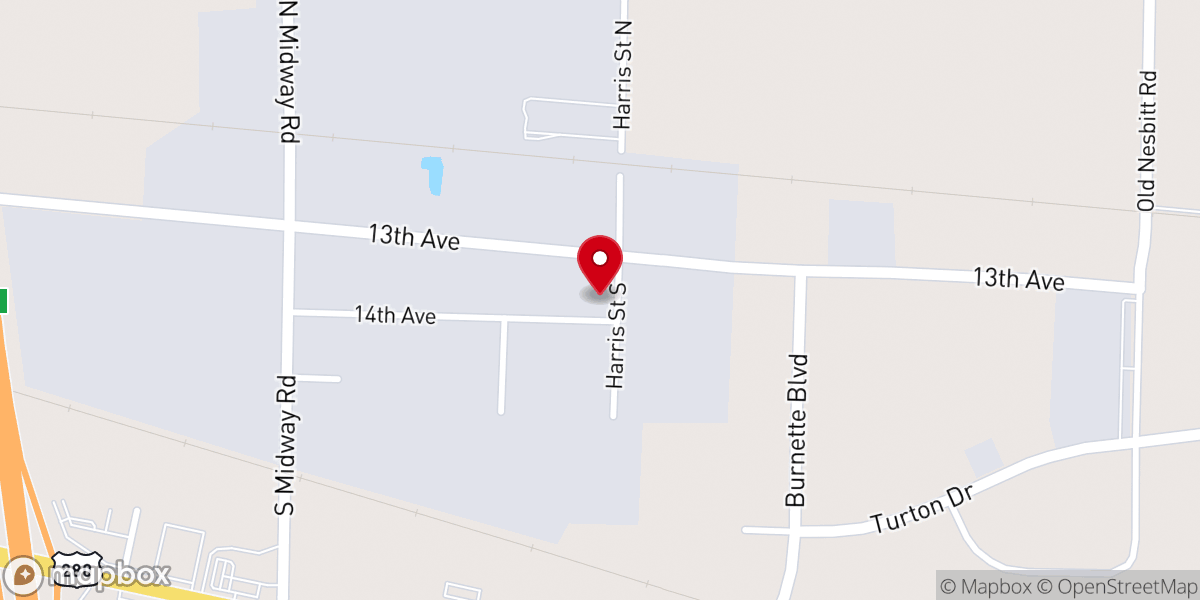 Map showing location of Restoration Fountain Church