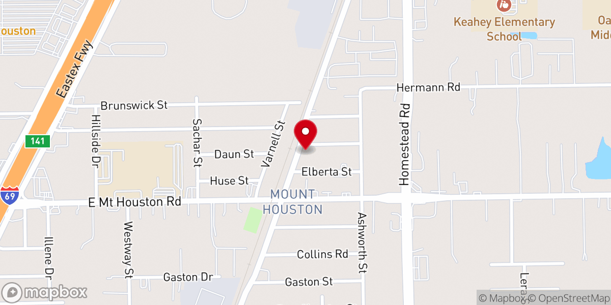 Map showing location of New Temple of Praise International Fellowship Church