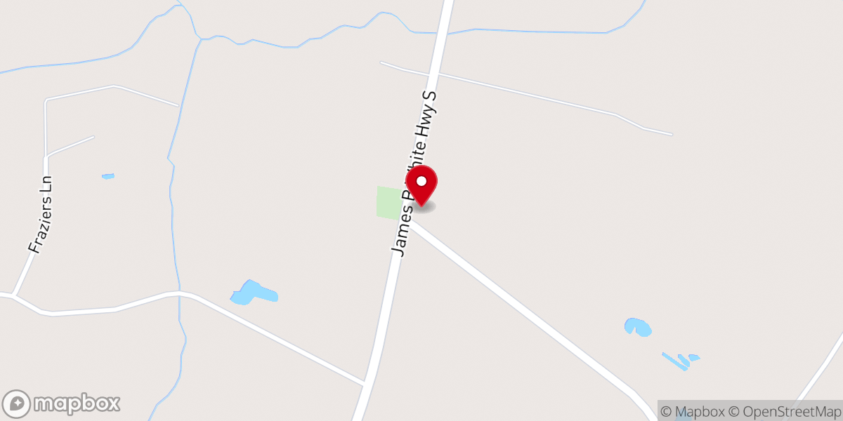 Map showing location of Lebanon Methodist Church