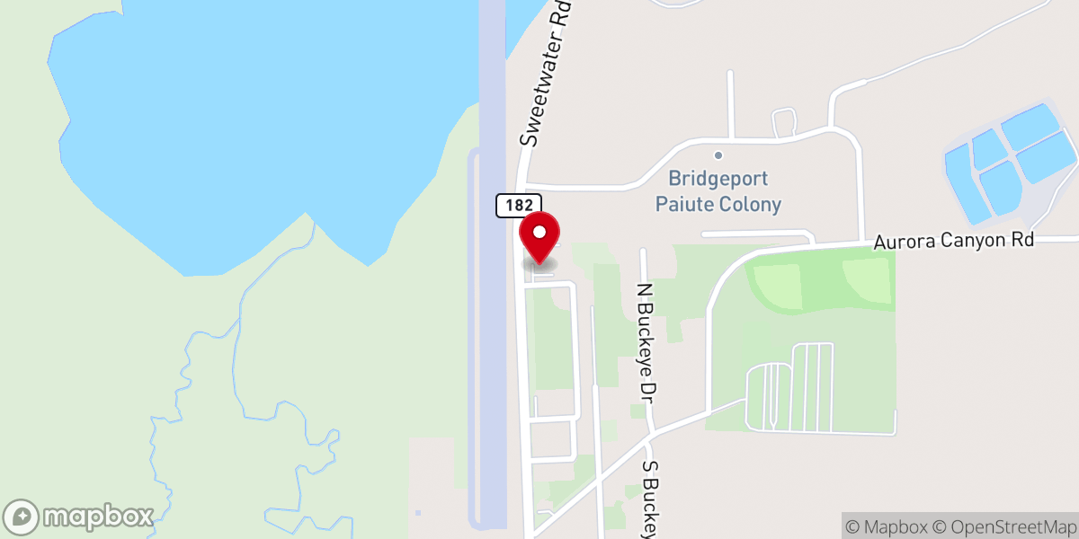 Map showing location of Bridgeport Christian Fellowship