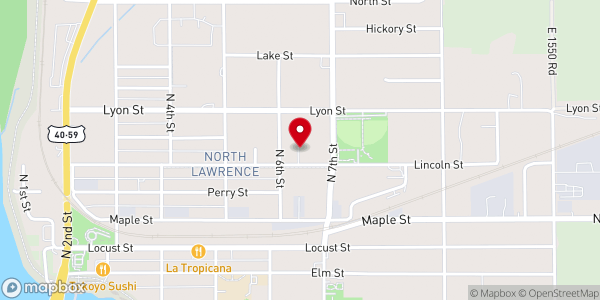 Map showing location of Peace Mennonite Church