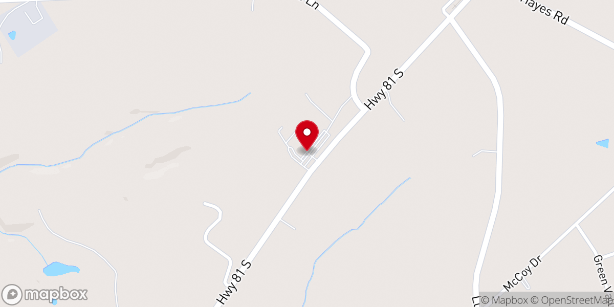 Map showing location of Gethsemane Baptist Temple