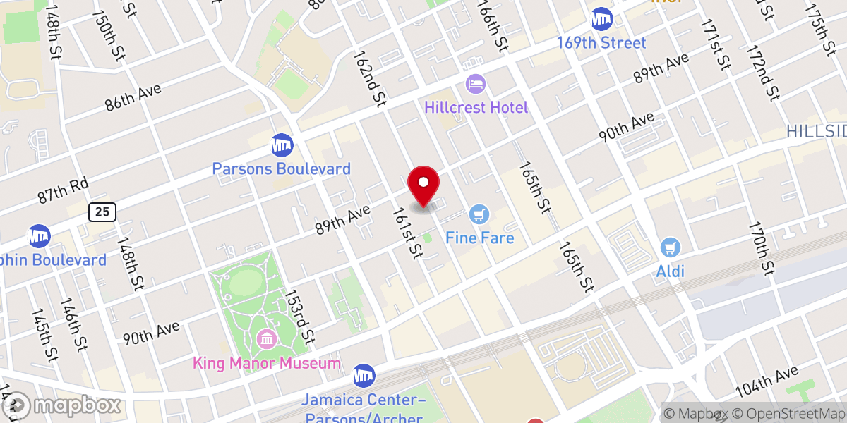 Map showing location of Bethany Convent