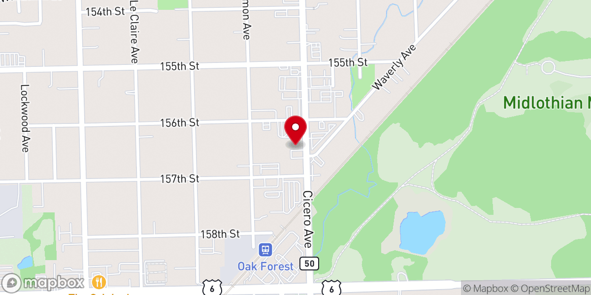 Map showing location of The Church @ Southland
