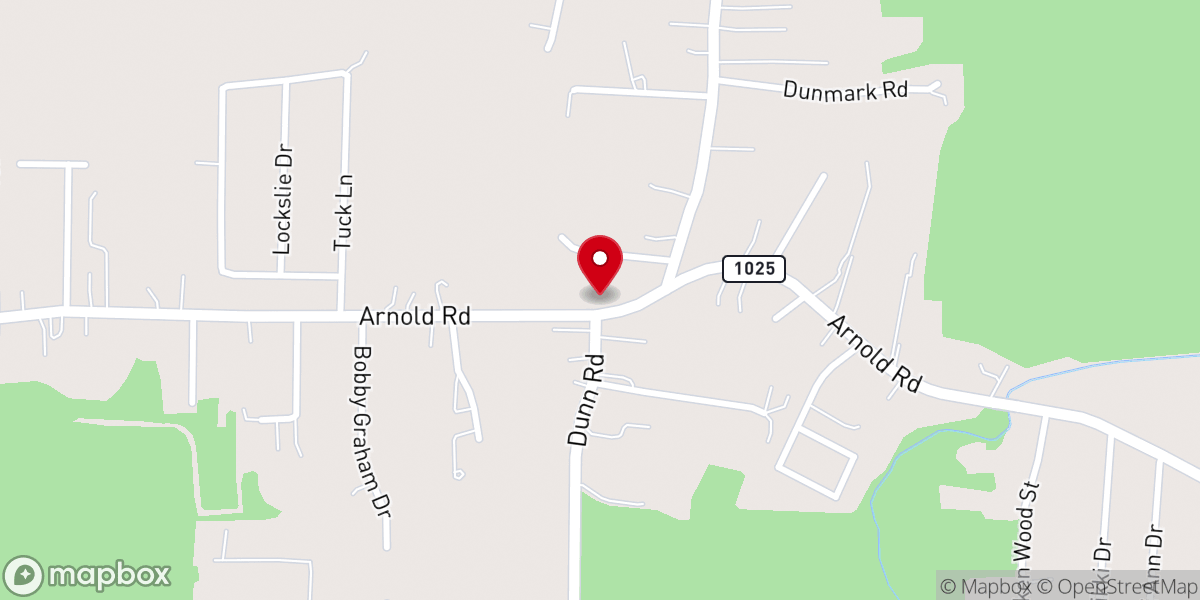 Map showing location of Emanuel Baptist Church