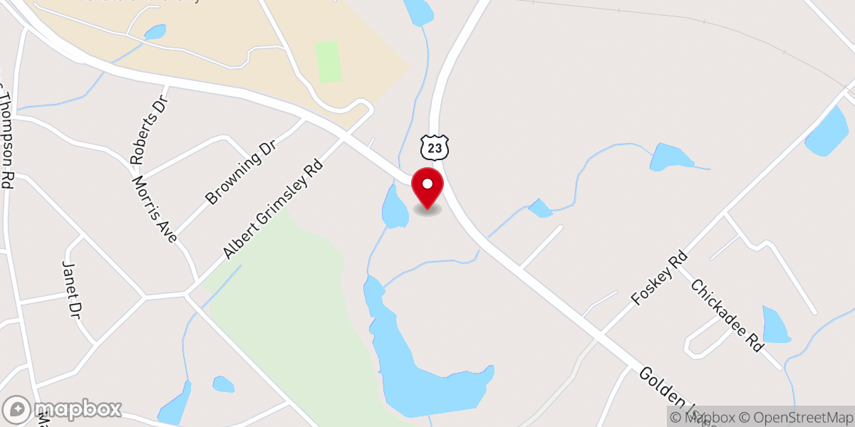 Map showing location of Sugarberrys