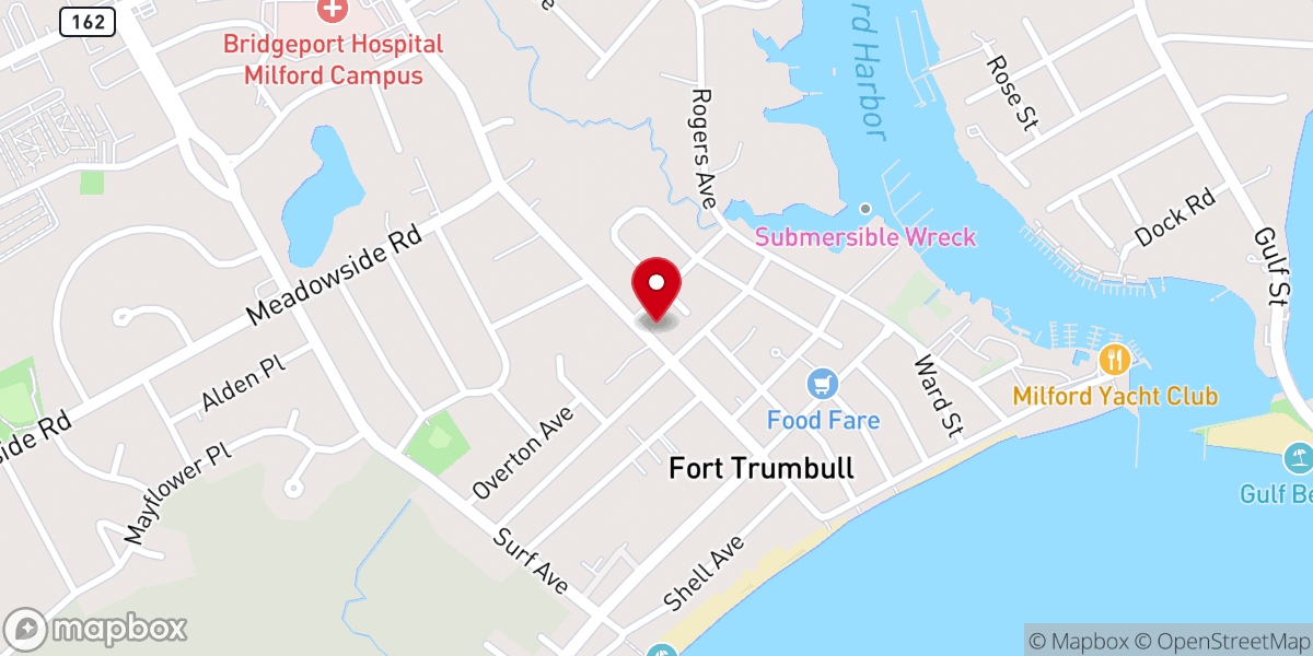 Map showing location of United Presbyterian Church