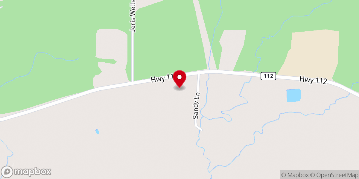 Map showing location of Hineston Tabernacle