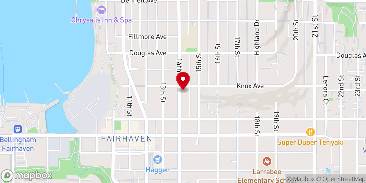 Map showing location of Sacred Heart Catholic Church
