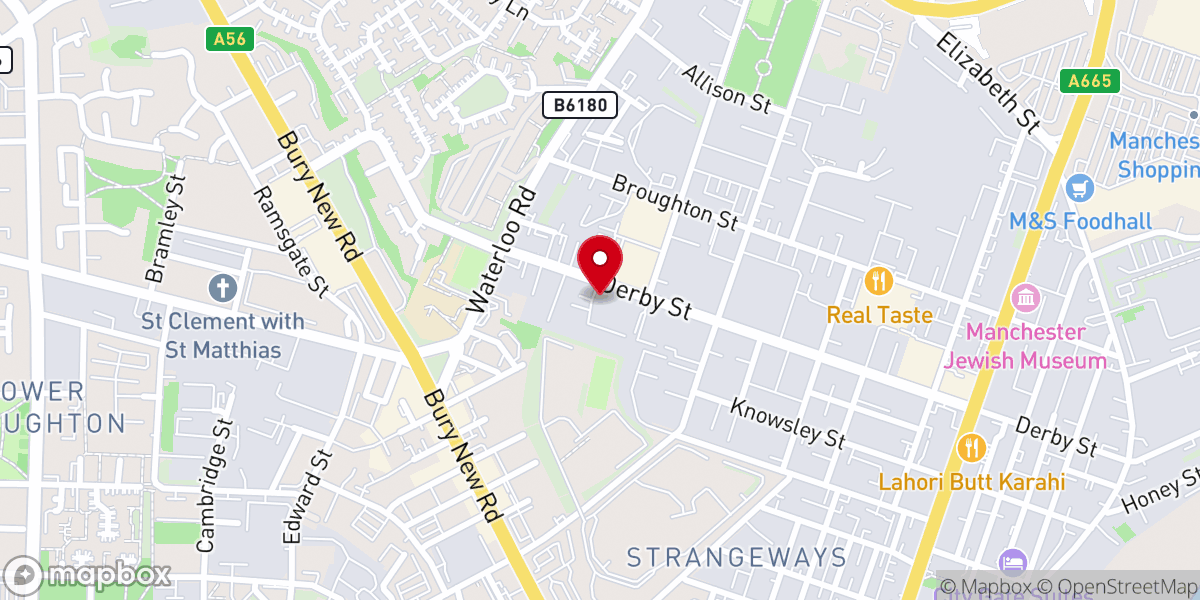 Map showing location of Freedom House Church Manchester
