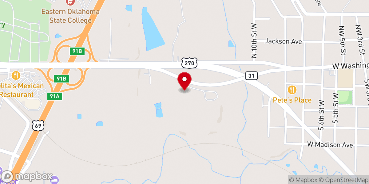 Map showing location of St George's Anglican Church