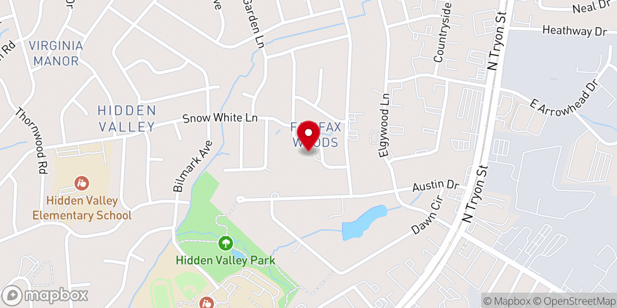 Map showing location of Life Baptist Church