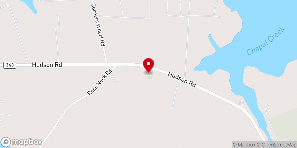 Map showing location of St John's Chapel