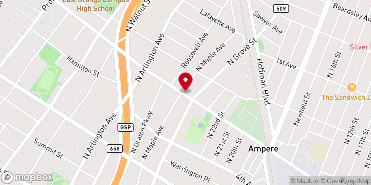 Map showing location of Bethesda Community Out Reach
