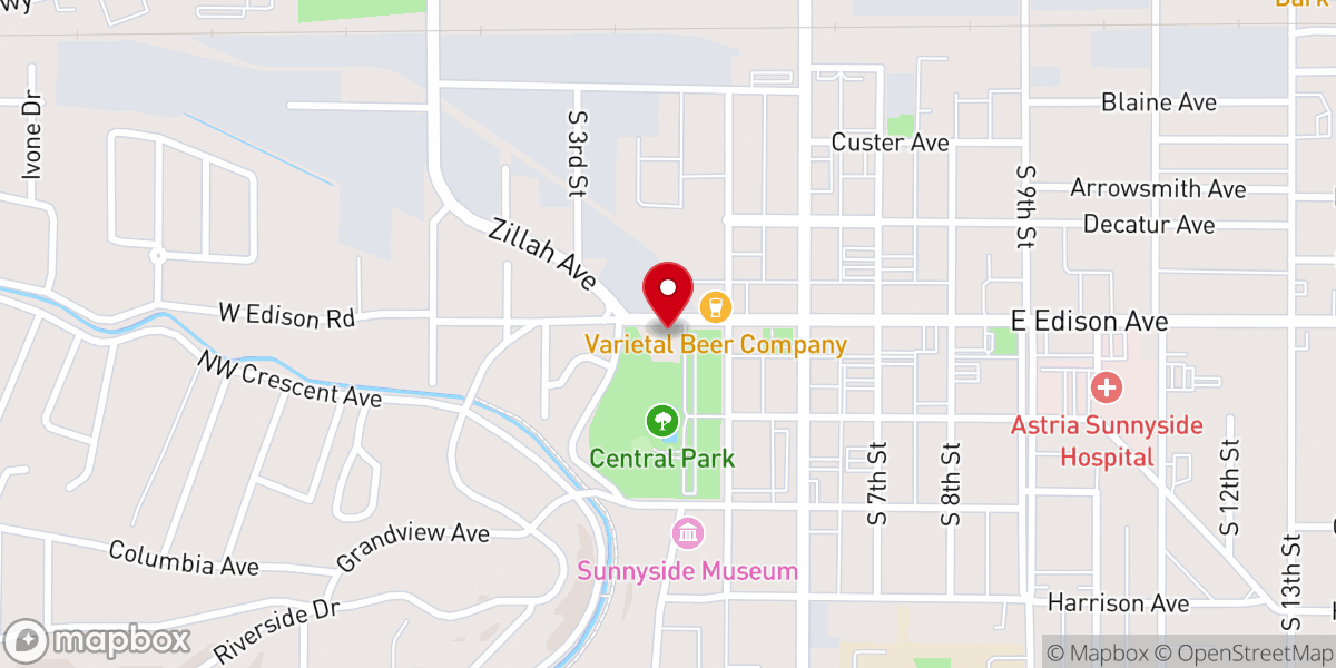 Map showing location of Holy Trinity Episcopal Church