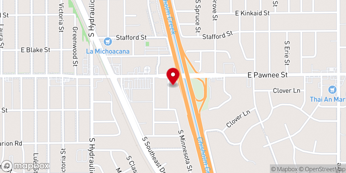 Map showing location of Friendship Baptist Church
