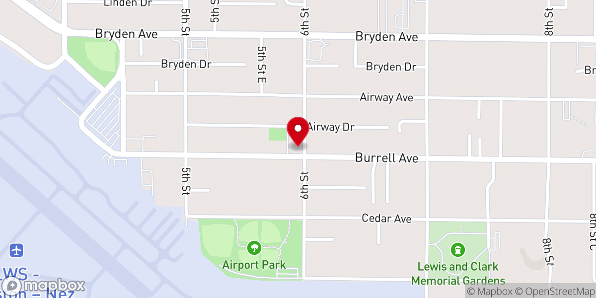 Map showing location of Grace Lutheran Preschool