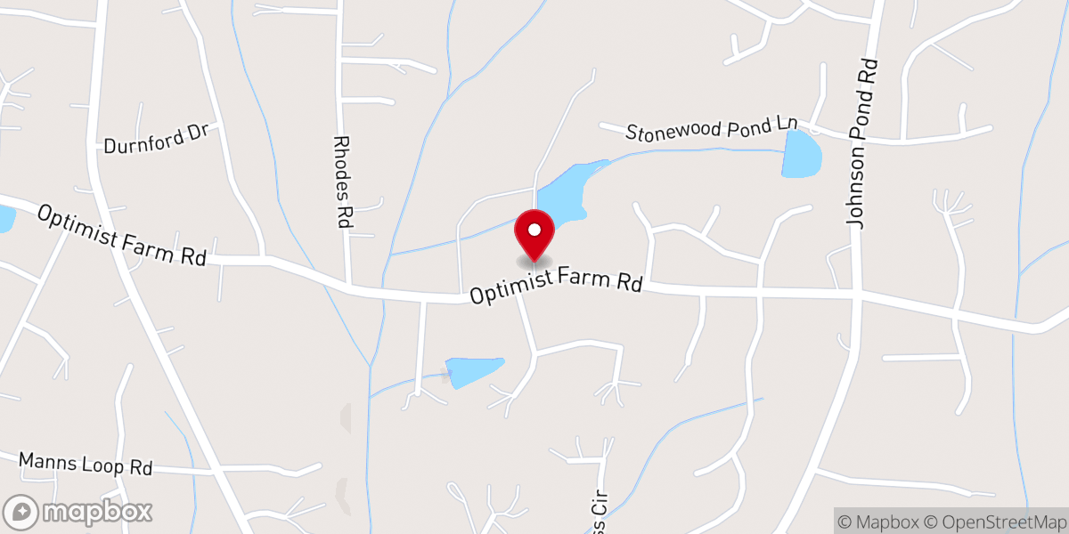 Map showing location of The Optimist Club Farm