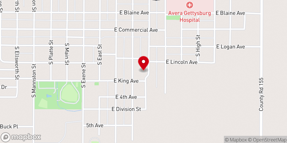 Map showing location of Grace Bible Church