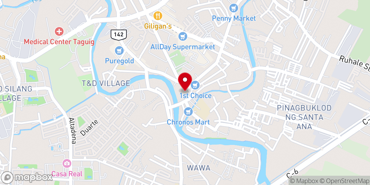 Map showing location of Minor Basilica and Archdiocesan Shrine Parish of Saint Anne - Taguig City