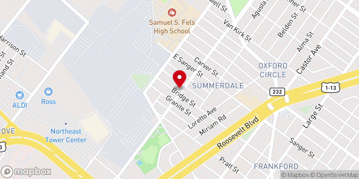 Map showing location of New Beginnings Community Baptist Church