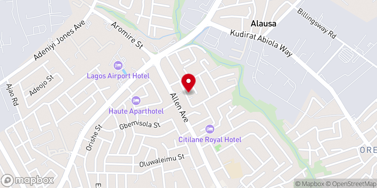 Map showing location of The Redeemed Christian Church Of God, House Of His Glory