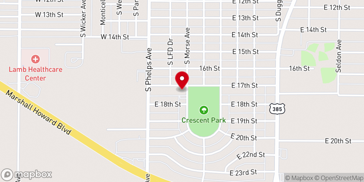 Map showing location of Crescent Park Church of Christ