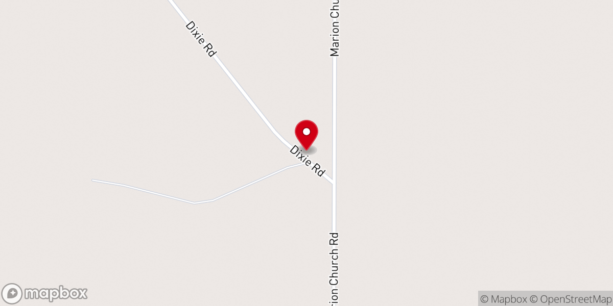 Map showing location of Marion Missionary Baptist Church