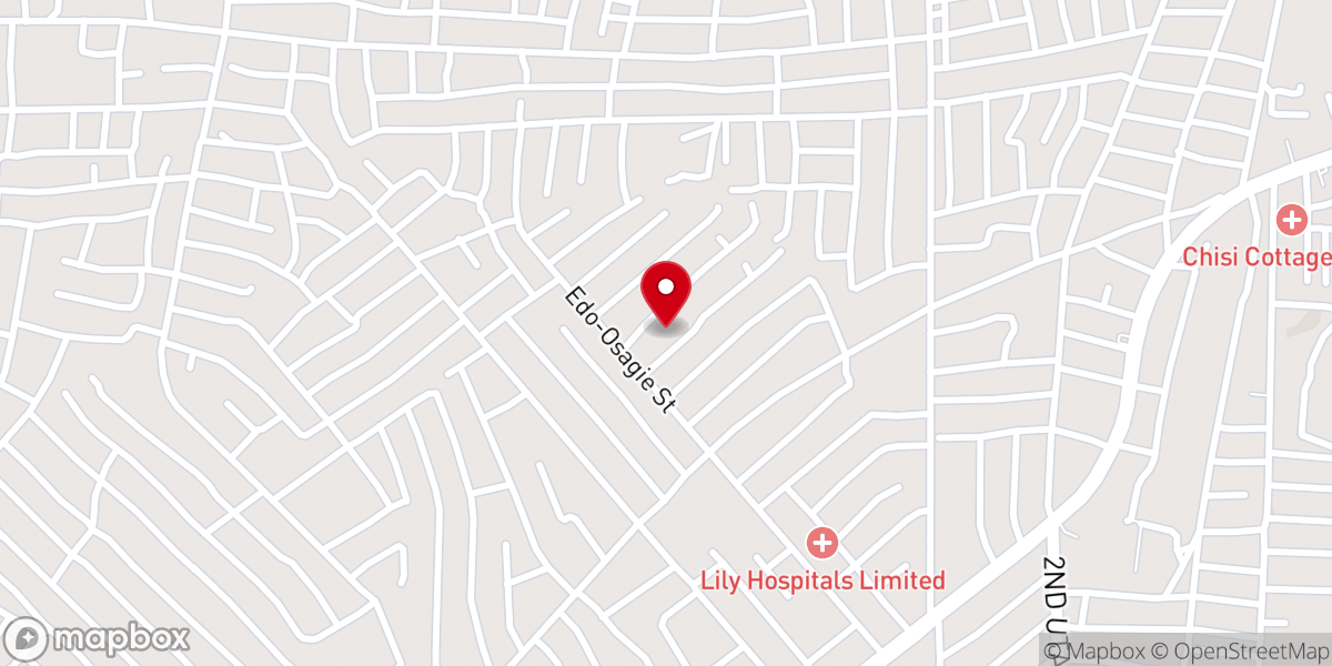 Map showing location of Alive pentecostal church of God mission