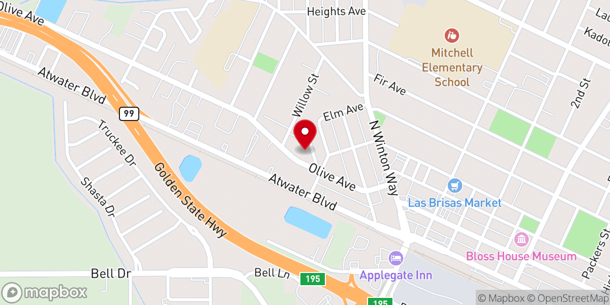 Map showing location of Iglesia Pentecostal Landmark