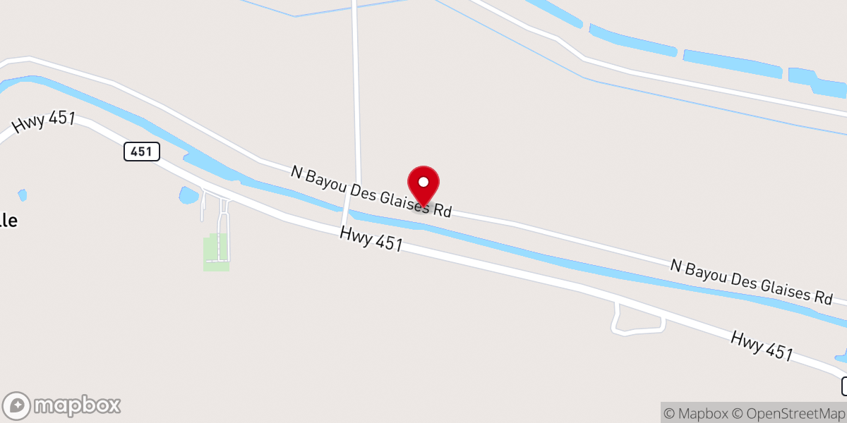 Map showing location of Antioch Missionary Baptist Church