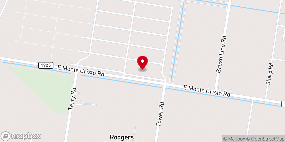 Map showing location of Mercy Family Church-RGV