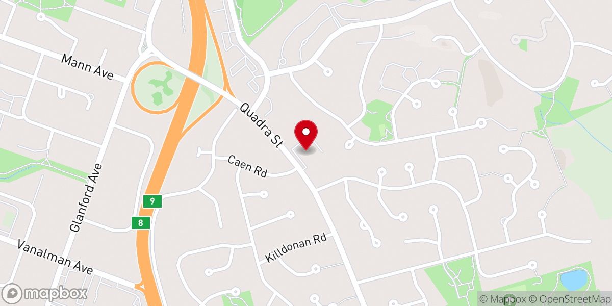 Map showing location of Victoria Church of the Nazarene