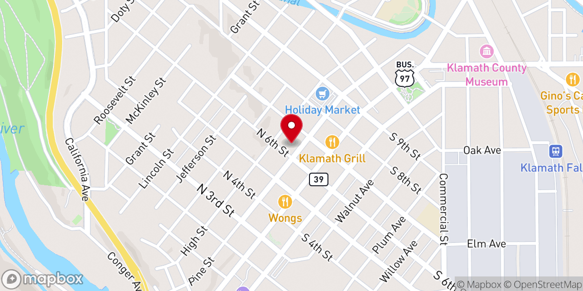 Map showing location of First Presbyterian Church