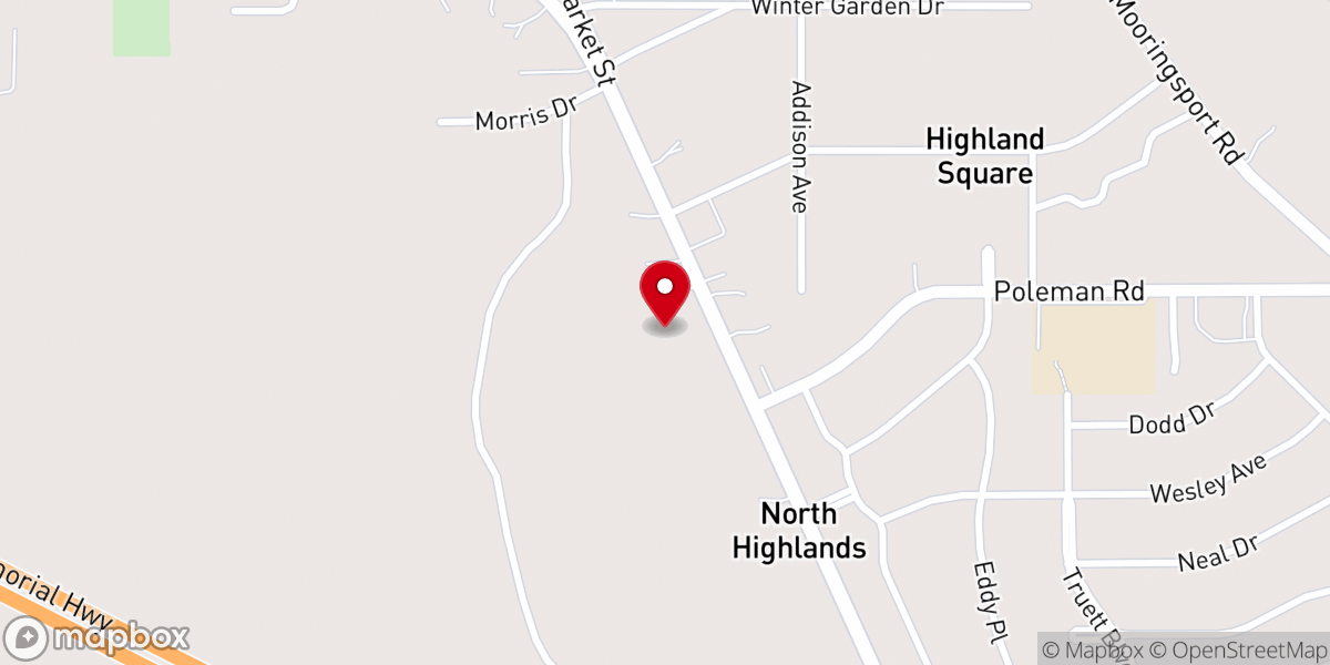 Map showing location of Northview Assembly Of God