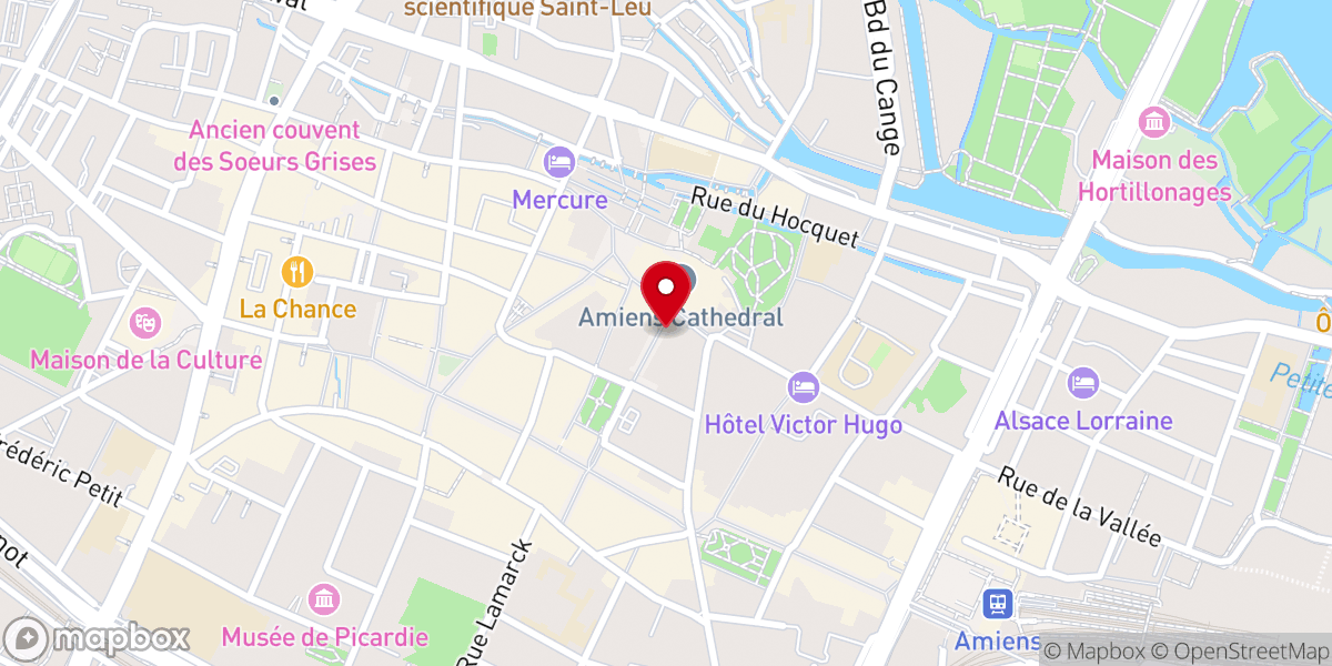 Map showing location of Presbytère Cathédrale Notre Dame