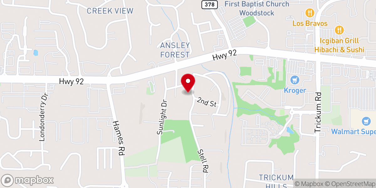 Map showing location of Welcome All Baptist Church