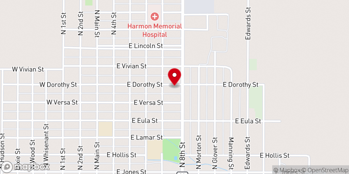 Map showing location of Faith Baptist Church