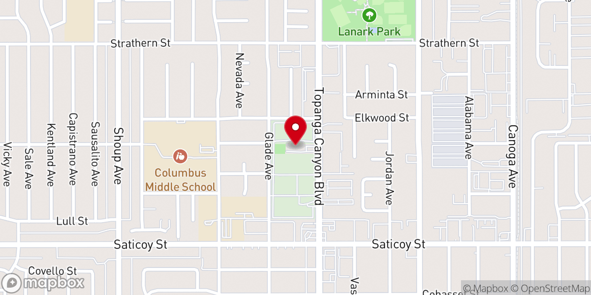Map showing location of Garden Chapel