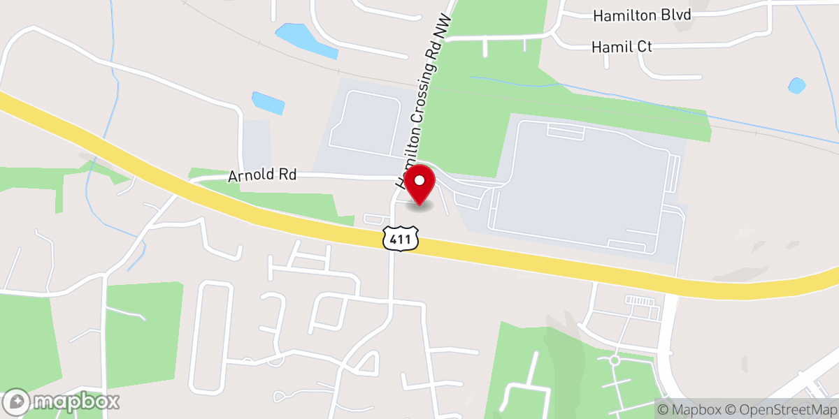 Map showing location of Cartersville Church Of The Covenant