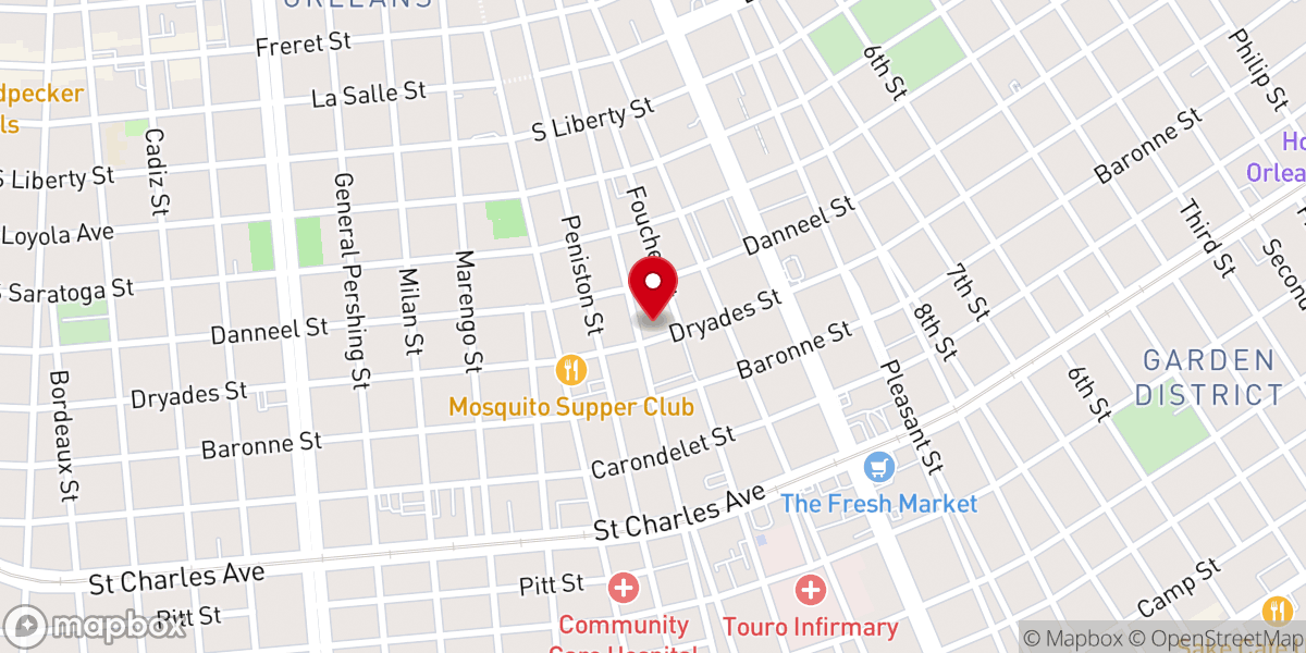 Map showing location of Calvary Tabernacle Christian Methodist Episcopal Church