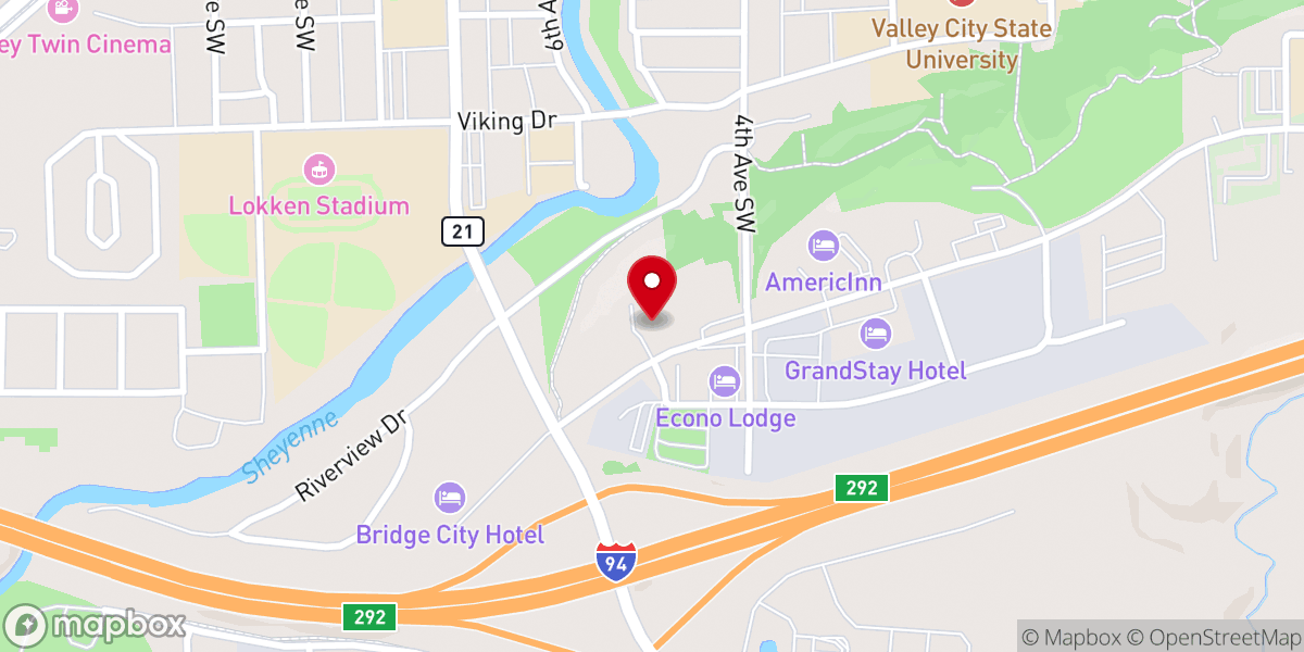 Map showing location of New Life Church