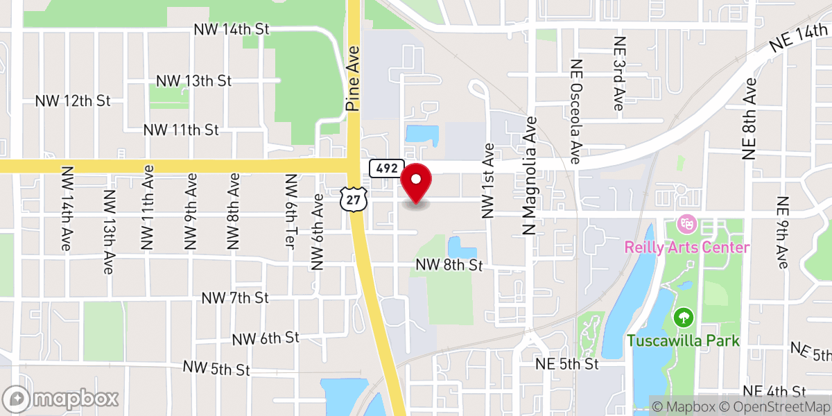 Map showing location of Iglesia Shalom