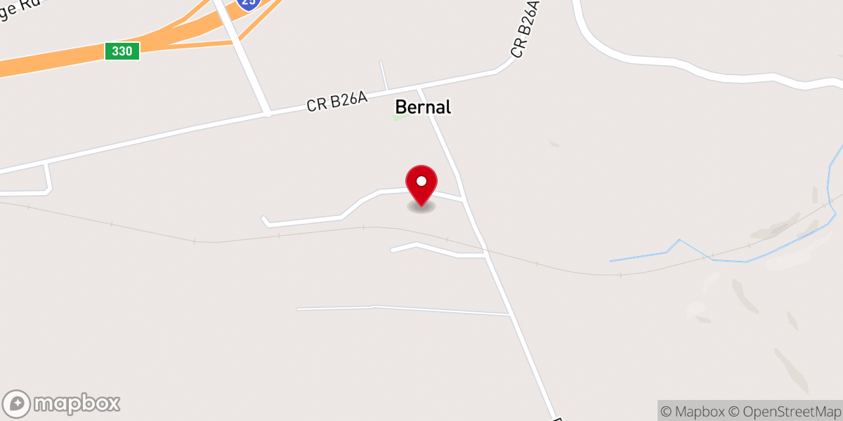 Map showing location of Bernal Community Center